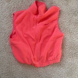 Old Navy Coral Sleeveless Fleece Vest